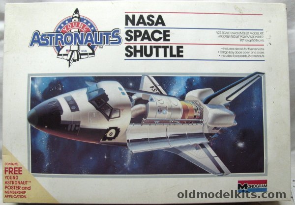 Monogram 1/72 NASA Space Shuttle Enterprise/Columbia/Discovery/Challenger/Atlantis, 5904 plastic model kit